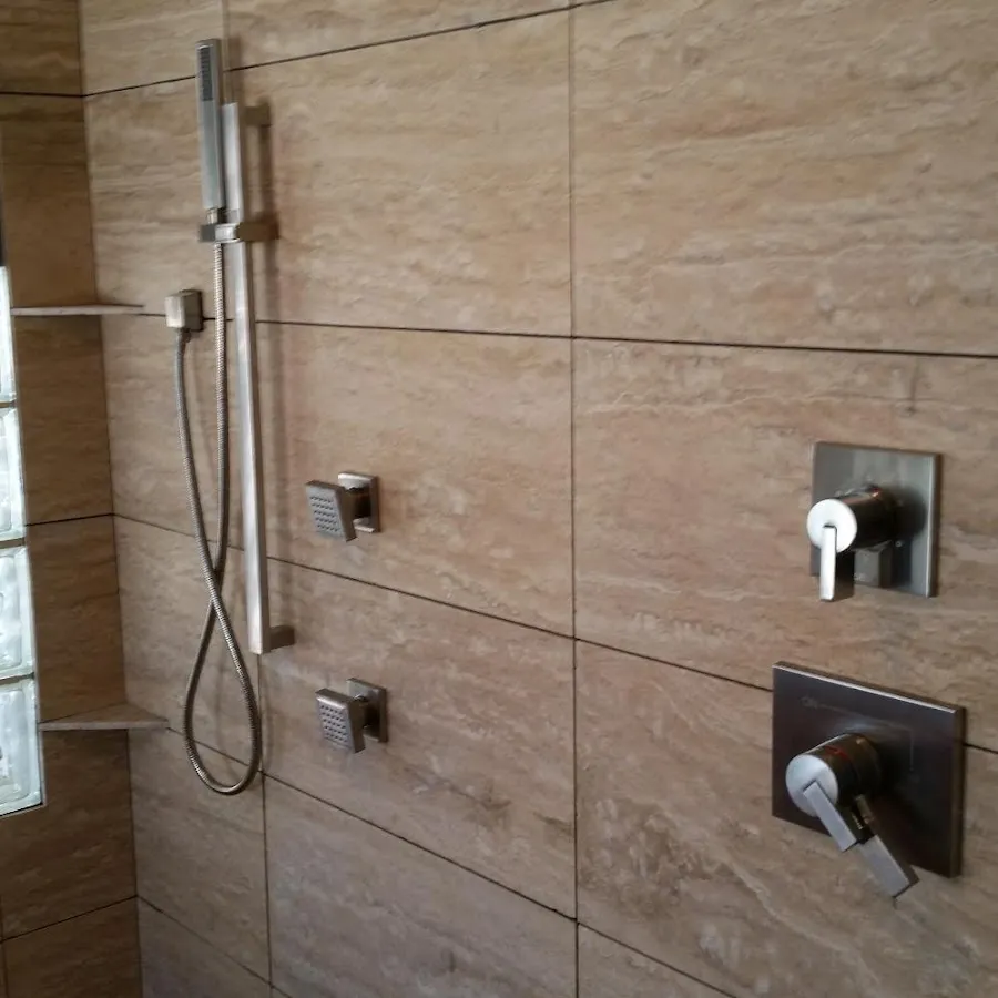Shower fixture installation for Water Heater Replacement in Patterson